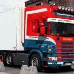 Scania RJL R4 Ex Hanstholm Container Transport Skin 1.43