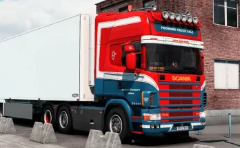Scania RJL R4 Ex Hanstholm Container Transport Skin 1.43