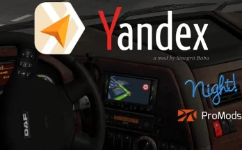 Yandex Navigator Night Version for ProMods v1.9