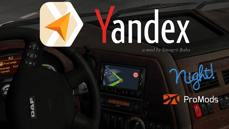Yandex Navigator Night Version for ProMods v1.9