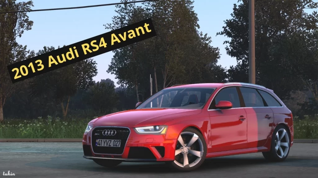 AUDI RS4 AVANT 2013 + INTERIOR V1.0 1.43.X