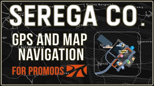 GPS and Map Navigation Mod for ProMods v1.0