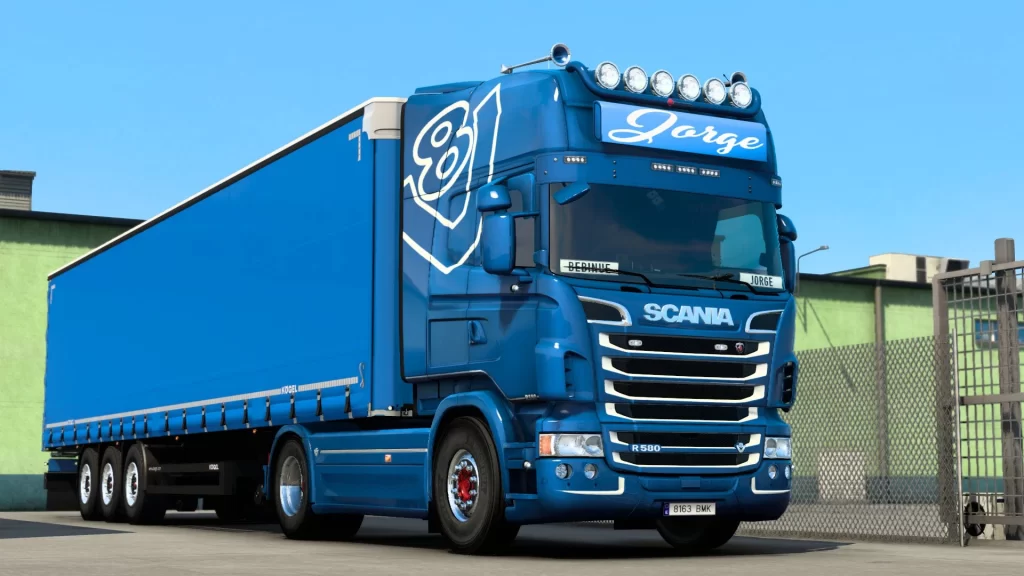 Jorge Scania R580 Bebinue edition skin v1.0