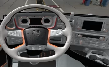 SCANIA S 2016 Interior white & orange v1.1