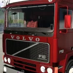 Volvo F10 F12 Red Plush Interior + Exterior 1.44