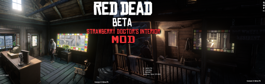 Red Dead Beta - Strawberry Doctor's Office Interior