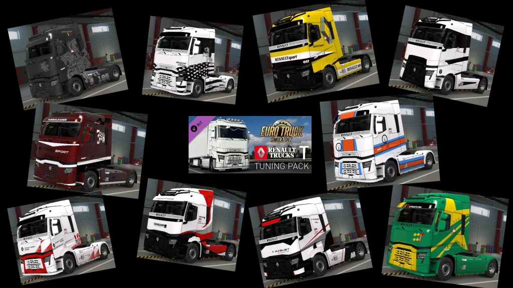 Renault T skins to the new tuning pack DLC v1.0