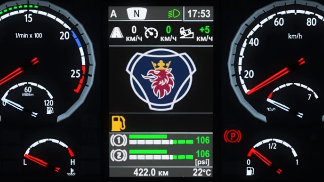 Scania RS Improved Dashboard v1.0 1.44
