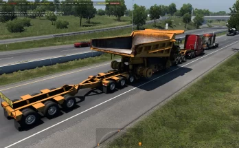 CATERPILLAR 785C MINING TRUCK FOR LOWBOY TRAILER IN TRAFFIC ATS 1.44 AND 1.45