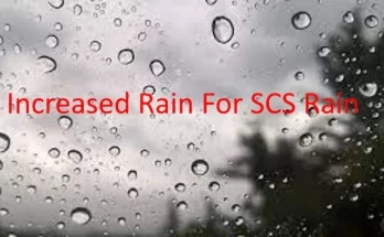 INCREASED RAIN FOR SCS RAIN V1.0