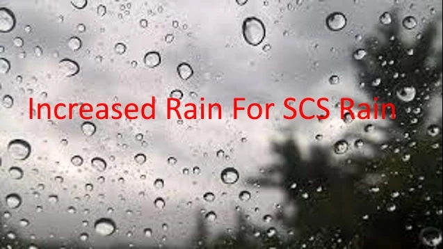 INCREASED RAIN FOR SCS RAIN V1.0