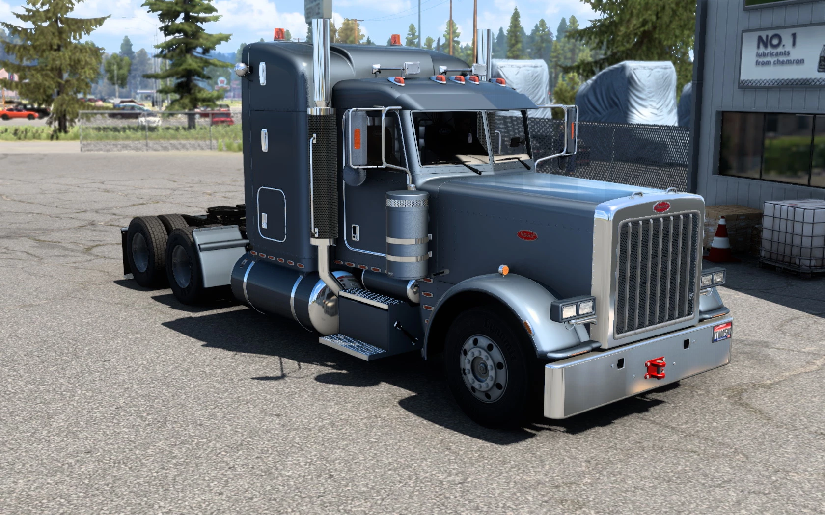 Peterbilt 379 с американским флагом