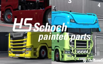 Painted HS-Schoch parts for Scania S & R 1.44