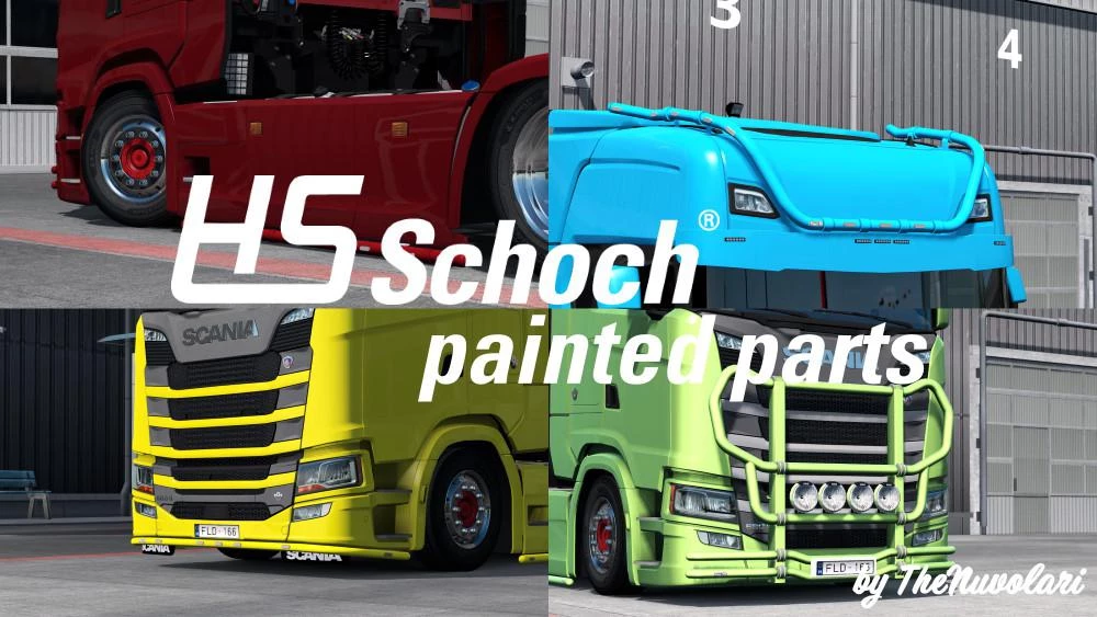 Painted HS-Schoch parts for Scania S & R 1.44
