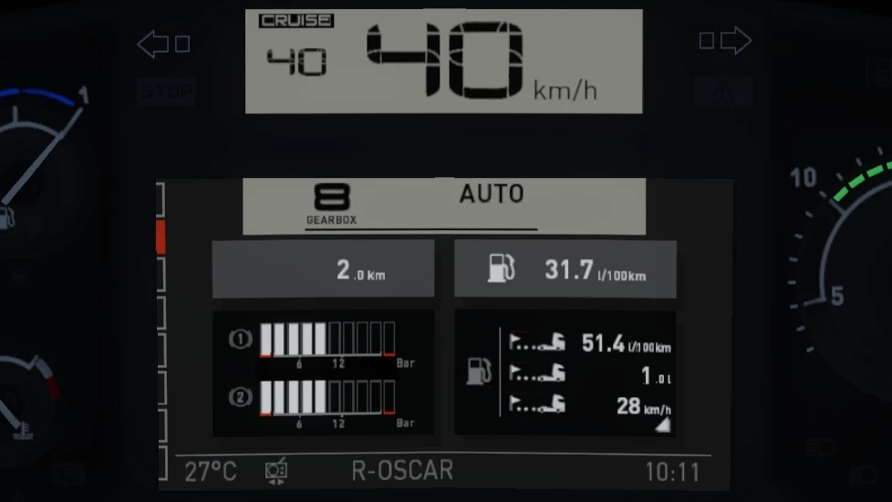 Renault T Realistic Dashboard Computer 1.44, 1.45