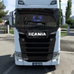 Scania S/R Eugene Black - Beige Interior 1.44/1.45