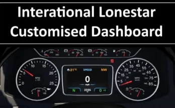INTERNATIONAL LONESTAR CUSTOMISED DASHBOARD V1.45