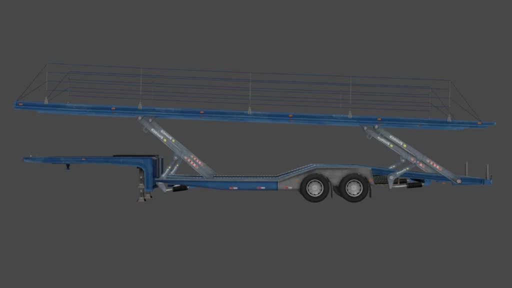 Semi-trailer-car carrier in the property 1.45