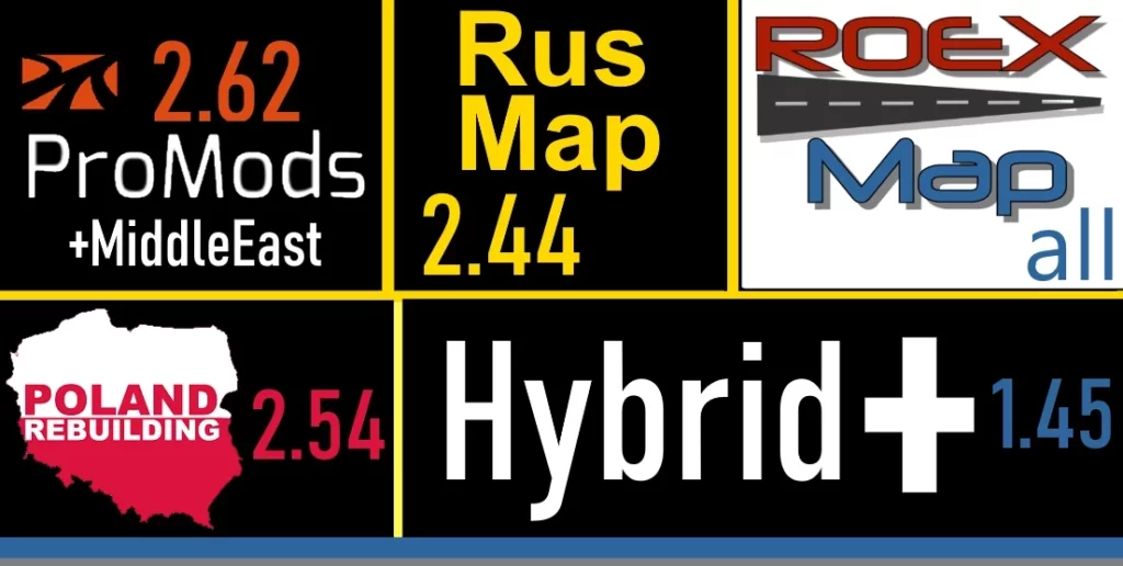 HybridPlus Roex + Promods + Me + Rusmap + PR FIX LINK V2