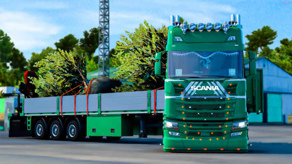 Forest Scania 2016 with trailer MP 1.45