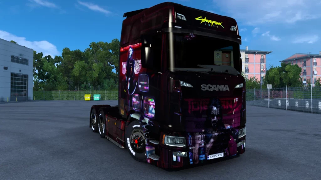 Scania Cyberpunk 2077 Skin 1.45