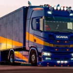 Sunrise Scania with Trailer 1.45