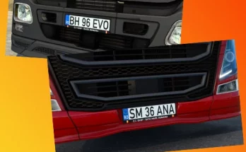 Romanian Licences Plate Pack for Trucks v1.0