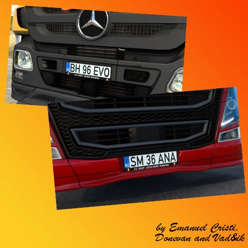 Romanian Licences Plate Pack for Trucks v1.0
