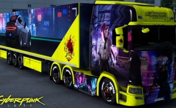 Scania Cyberpunk 2077 Skin 1.46