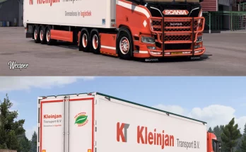 Scania R & S Kleinjan Transport Skin Pack 1.46