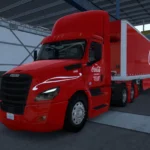 CASCADIA DAY CAB AND TRAILER SKIN PACK COCA COLA 1.46