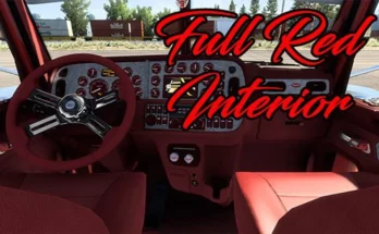 PETERBILT 389 RED INTERIOR V1.0