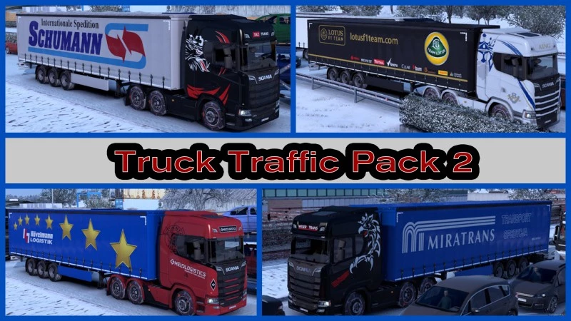 Scania 2016 / Iveco Skins of Real Companies in Traffic v1.1