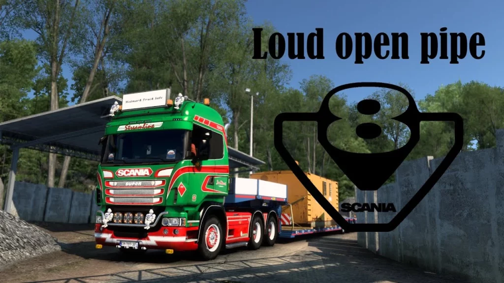 Scania V8 Open Pipe Sound v1.0 1.46