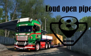 Scania V8 Open Pipe Sound v1.0 1.46