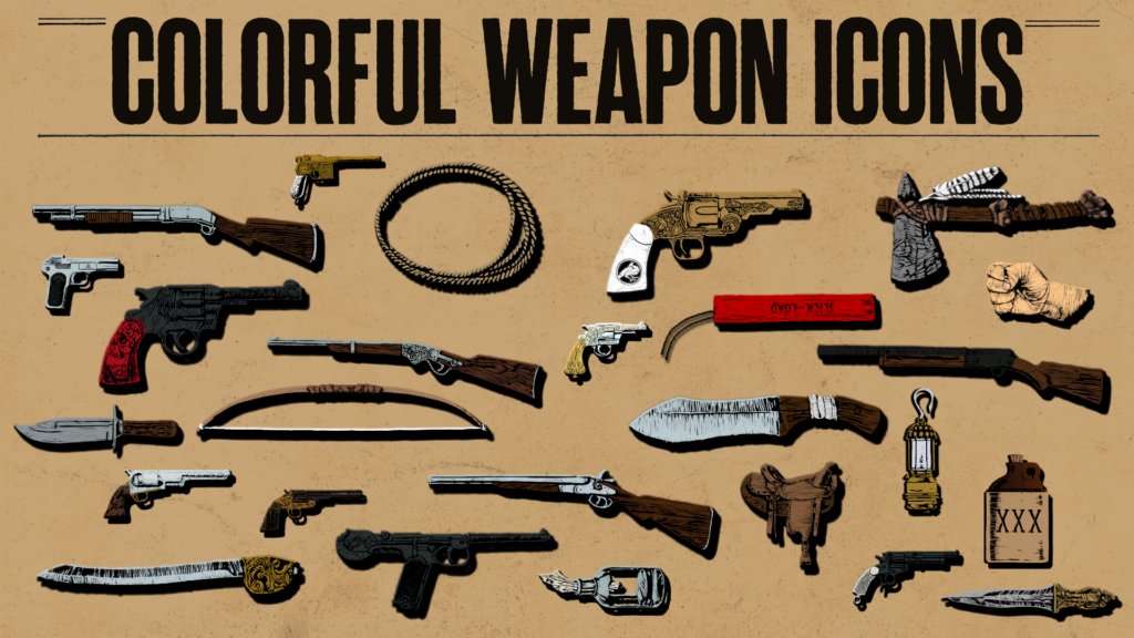 Colorful Weapon Icons V1.0