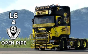 Scania L6 & V8 Open pipe with FKM system v1.46x