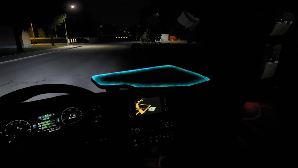 Scania NG interior LED Light Table dashboard Slots v1.0