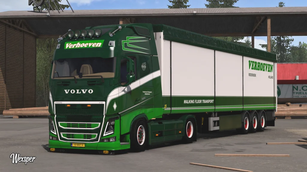 Volvo FH 2012 Verhoeven Transport Skin Pack v1.0