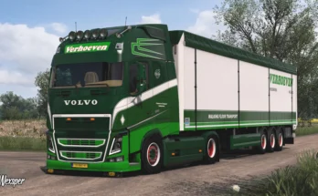 Volvo FH 2012 Verhoeven Transport Skin Pack v1.0