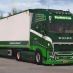 Volvo FH 2012 Verhoeven Transport Skin Pack v1.0