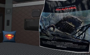 POSTERS, PILLOWS AND BLANKETS IN THE CAB OF THE TRUCK V1.0