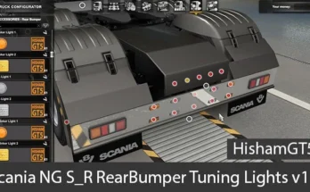 Scania NG S_R RearBumper Tuning Lights v1.0