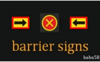 ETS2 Sign barrier 1.46