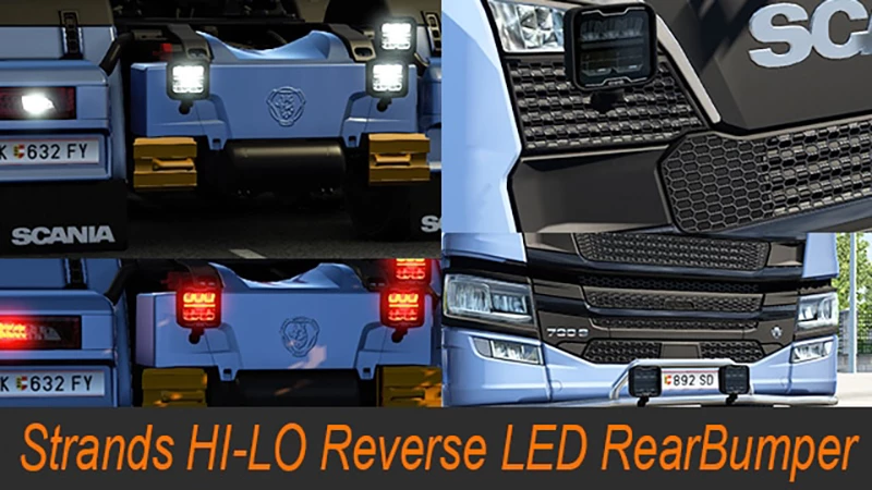 Strands HI-LO Reverse Brake LEDs Scania NG RearBumper 1.46