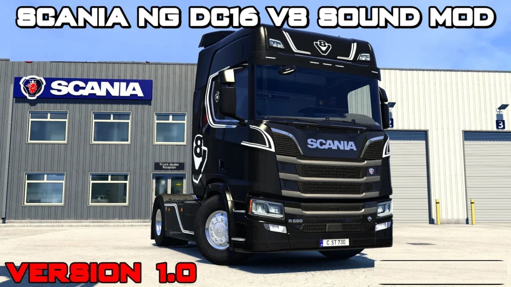 SCANIA NEXTGEN DC16 V8 SOUND MOD V1.0 1.46 - 1.47
