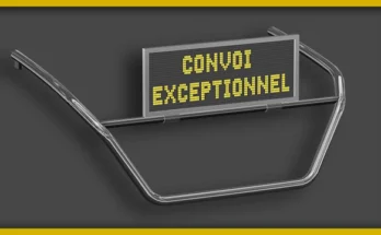 Convoi Exceptionnel Blink LED Sign Scania NG v1.0