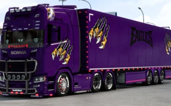 Scania Bright Purple Eagle Skin 1.47