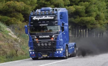 Scania V8 164l exhaust sound (Ampelakias Edition) v1.0