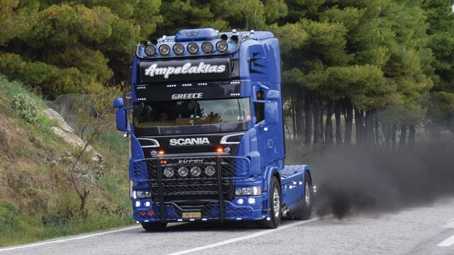 Scania V8 164l exhaust sound (Ampelakias Edition) v1.0
